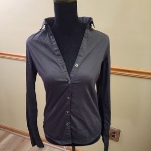 H&M Black Casual Button-Up